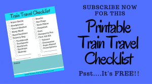 Train Travel Checklist