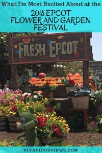 Excited About at the 2018 Epcot Flower and Garden Festival