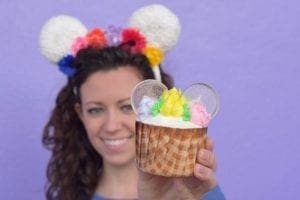 Spring at Disney World. Flower Crown Cupcake. Vivacious Views