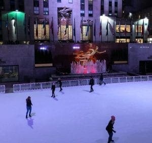 April Trip to New York City. Rockefeller Rink. Vivacious Views