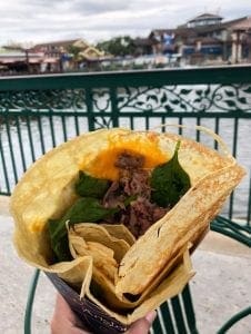 AristoCrêpes. Beef Crêpe. Disney Springs. Vivacious Views