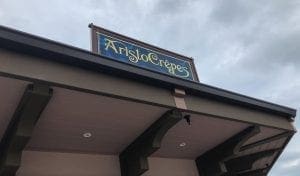 AristoCrêpes. Sign. Disney Springs. Vivacious Views