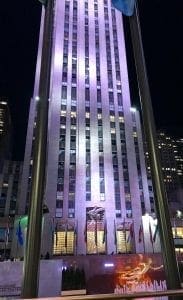 Top of the Rock. Building Night View. Vivacious Views