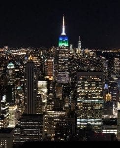 Top of the Rock. Empire State Building Night View. Vivacious Views