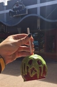 Halloween and Fall Favorites at Disney World. Candy Cauldron Candy Apple. Vivacious Views